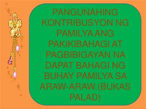 ano ang gampanin|Panlipunang gampanin ng pamilya Sa Edukasyon sa Pagpapakatao.